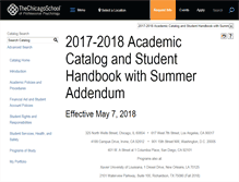 Tablet Screenshot of catalog.thechicagoschool.edu